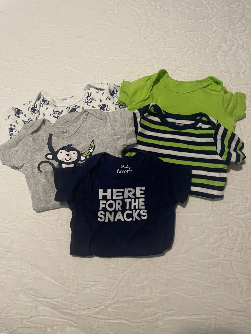 Navy 'Here For The Snacks' Short-Sleeve Bodysuit